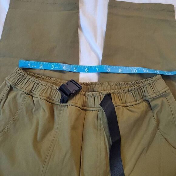 Army Green Buckle Waist Cargo Pants S - Picture 4 of 8
